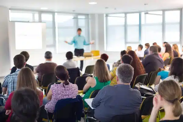 depositphotos 47598891 stock photo speaker at business convention and