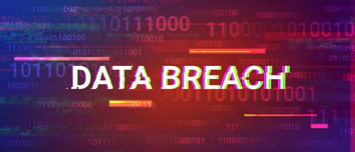 Data breach glitchy words